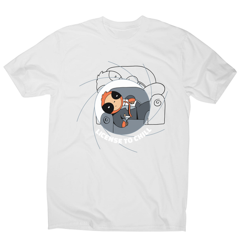 Chill sloth men's t-shirt White
