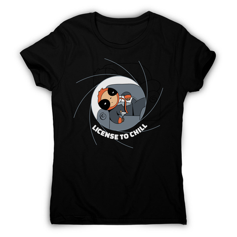 Chill sloth women's t-shirt Black