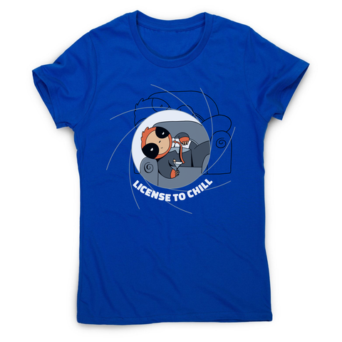 Chill sloth women's t-shirt Blue