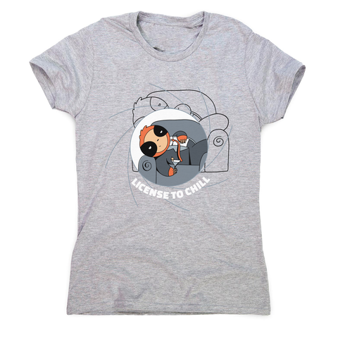 Chill sloth women's t-shirt Grey