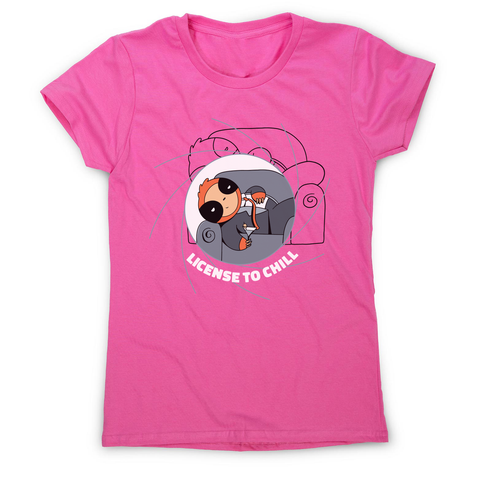 Chill sloth women's t-shirt Pink