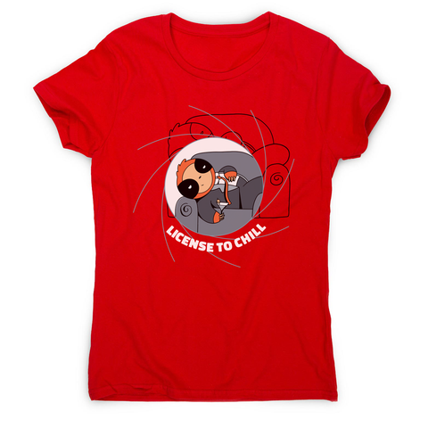 Chill sloth women's t-shirt Red