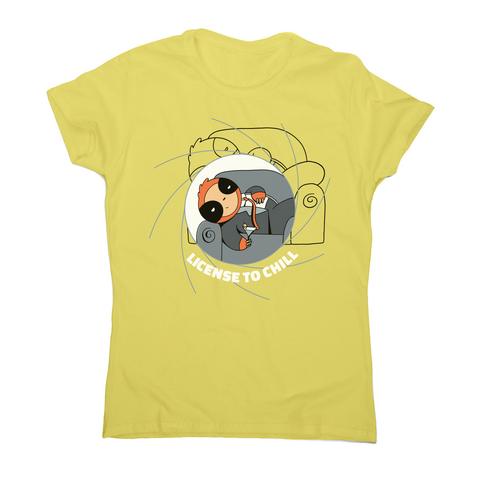Chill sloth women's t-shirt Yellow