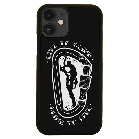 Climber man silhouette iPhone case iPhone 12 Mini