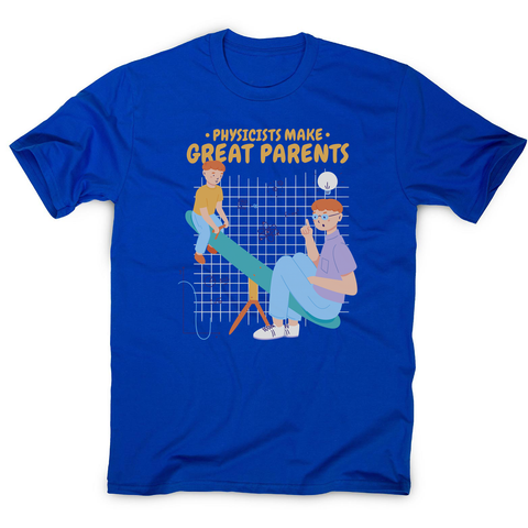 Climber man silhouette men's t-shirt Blue