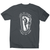 Climber man silhouette men's t-shirt Charcoal