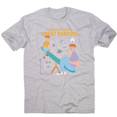 Climber man silhouette men's t-shirt Grey