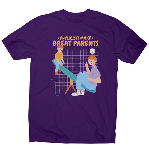 Climber man silhouette men's t-shirt Purple