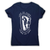 Climber man silhouette women's t-shirt Navy
