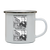 Coding meme enamel camping mug White