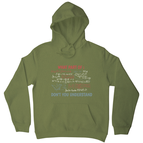 Complex equation hoodie Olive Green