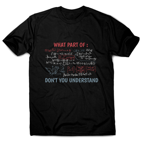 Complex equation men's t-shirt Black