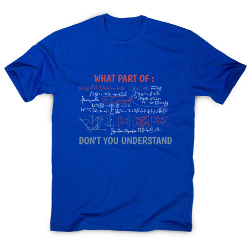 Complex equation men's t-shirt Blue