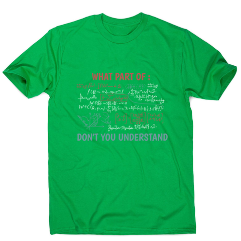Complex equation men's t-shirt Green