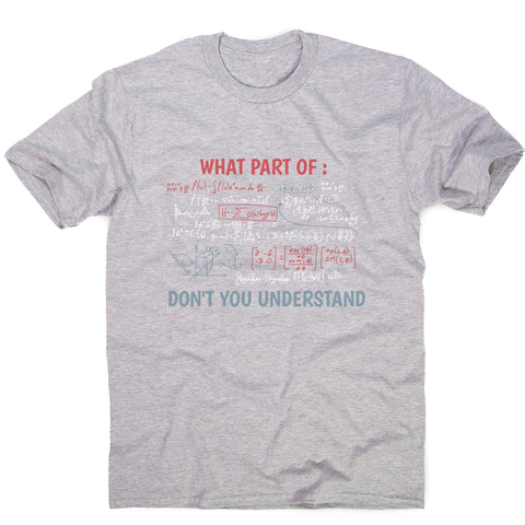 Complex equation men's t-shirt Grey