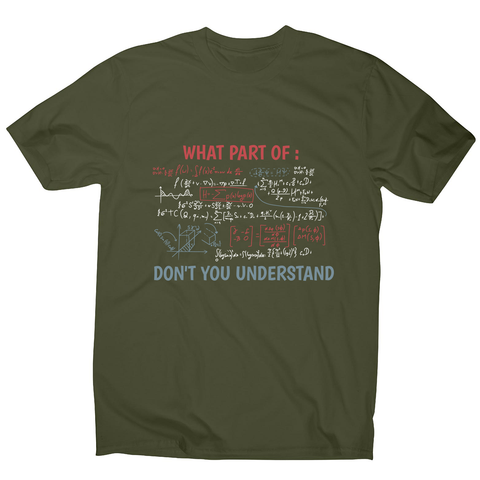 Complex equation men's t-shirt Military Green