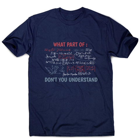 Complex equation men's t-shirt Navy