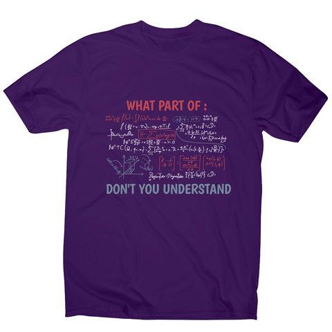 Complex equation men's t-shirt Purple