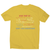 Complex equation men's t-shirt Yellow