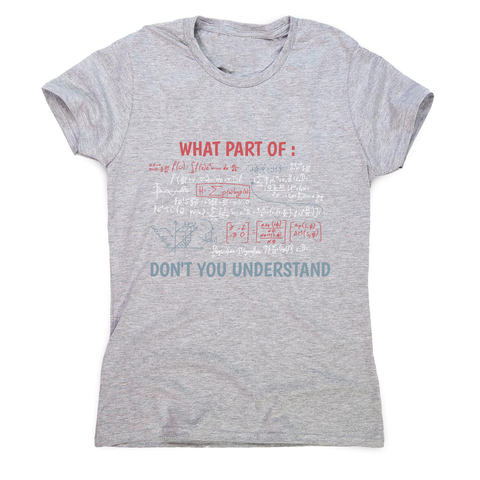 Complex equation women's t-shirt Grey