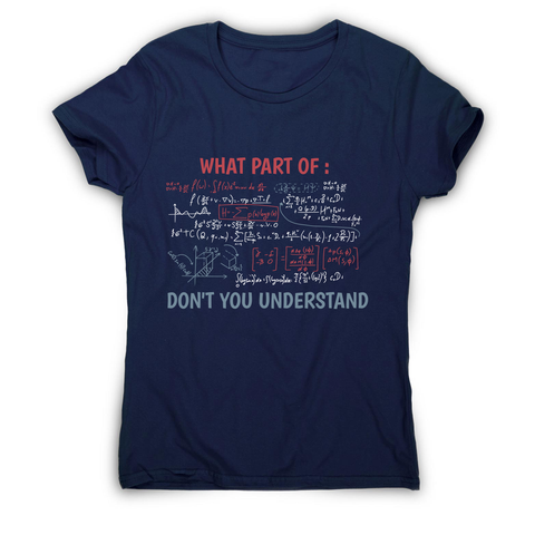 Complex equation women's t-shirt Navy