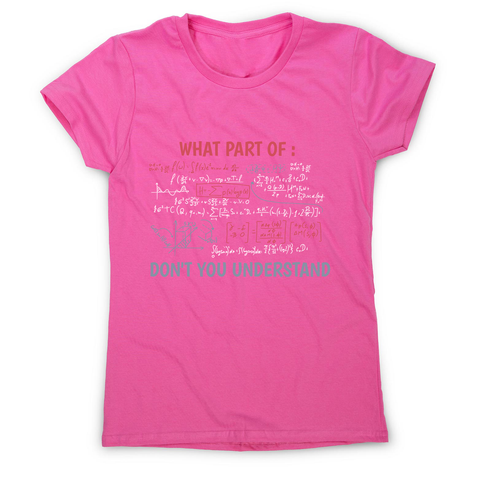 Complex equation women's t-shirt Pink