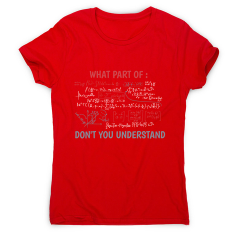 Complex equation women's t-shirt Red