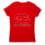 Complex equation women's t-shirt Red