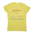 Complex equation women's t-shirt Yellow