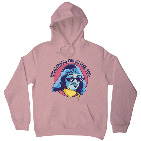 Cool Descartes philosopher hoodie Nude