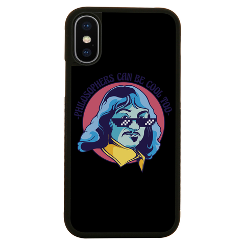 Cool Descartes philosopher iPhone case iPhone XS