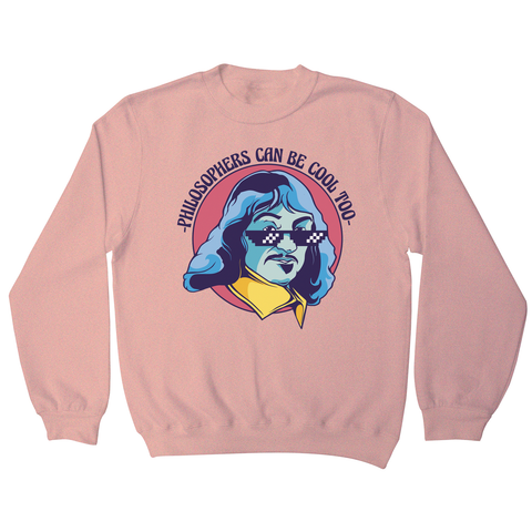 Cool Descartes philosopher sweatshirt Nude