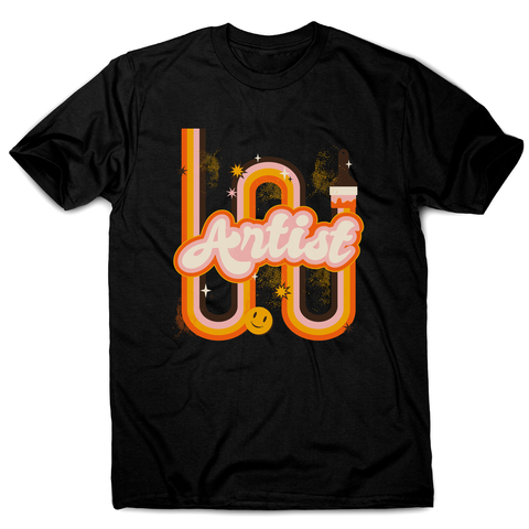 Cool artist men's t-shirt Black
