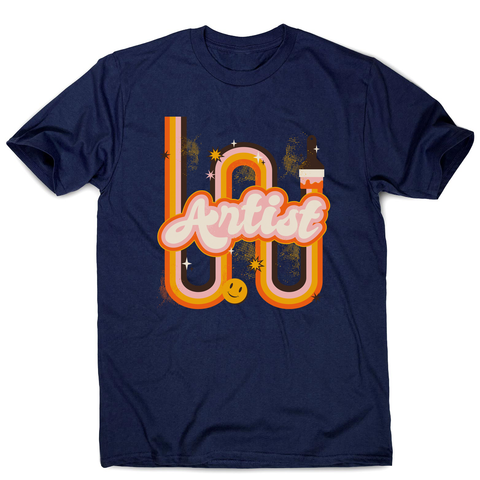 Cool artist men's t-shirt Navy