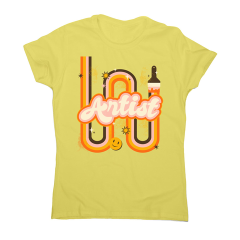 Cool artist women's t-shirt Yellow