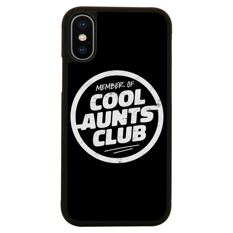 Cool aunts club badge iPhone case iPhone XS