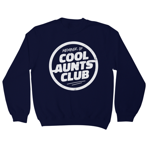 Cool aunts club badge sweatshirt Navy