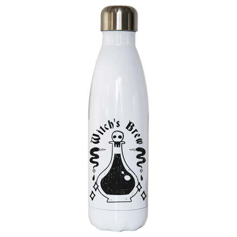 Cool witch's brew water bottle stainless steel reusable White