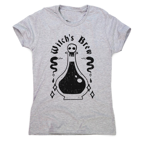 Cool witch's brew women's t-shirt Grey