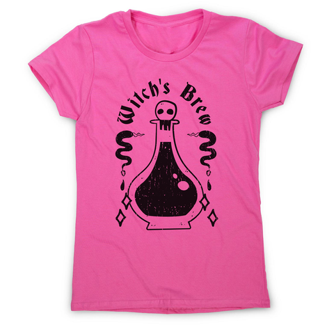 Cool witch's brew women's t-shirt Pink