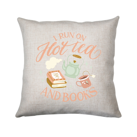 Cozy winter tea and books cushion 40x40cm Cover Only