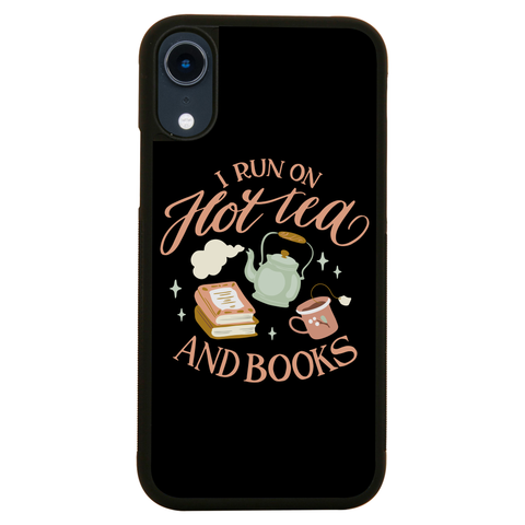 Cozy winter tea and books iPhone case iPhone XR