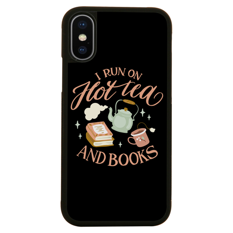 Cozy winter tea and books iPhone case iPhone XS