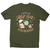 Cozy winter tea and books men's t-shirt Military Green
