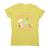 Cozy winter tea and books women's t-shirt Yellow