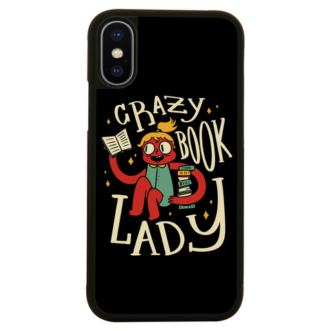 Crazy book lady iPhone case iPhone XS