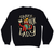 Crazy book lady sweatshirt Black