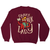 Crazy book lady sweatshirt Burgundy