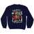 Crazy book lady sweatshirt Navy