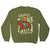 Crazy book lady sweatshirt Olive Green